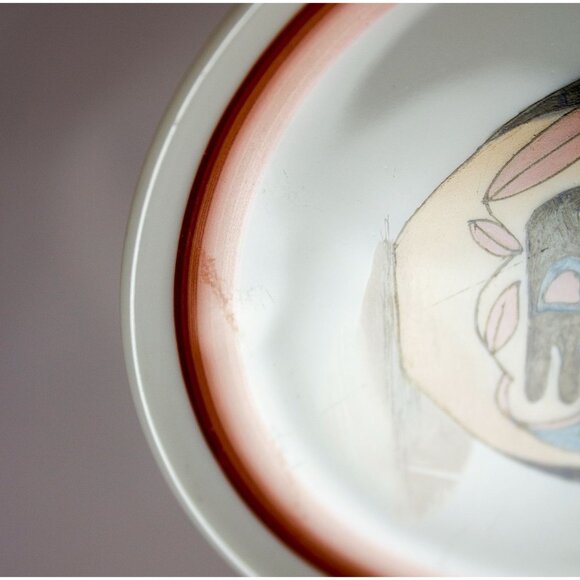 Hutschenreuther Lot of 2 Mini Plates SW Pottery Design Mesa IPA Show 1989 3.75" - Picture 5 of 8